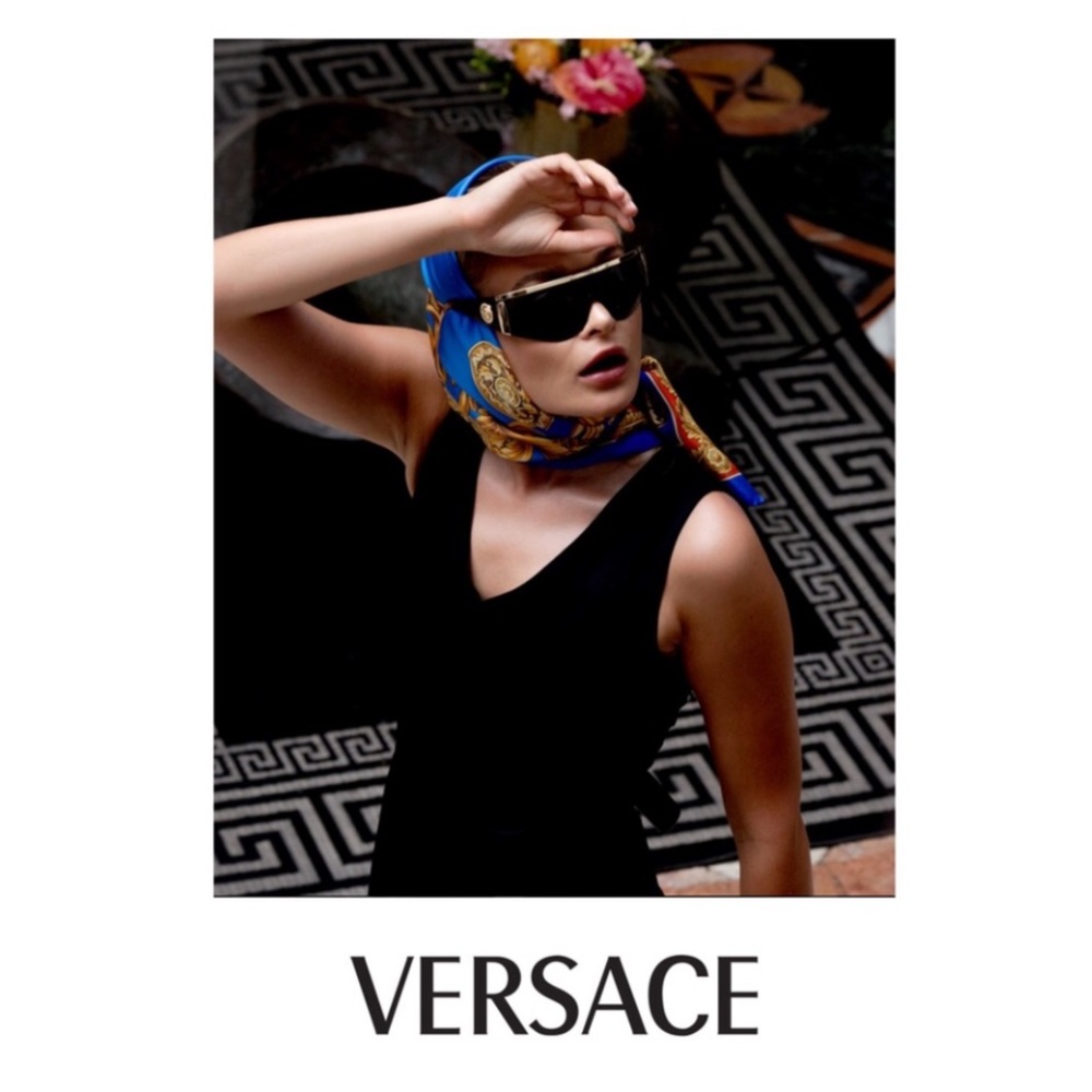 Versace Tribute Shield Sunglasses Mirrored XL - Picture 4 of 11